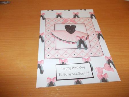 Love to Dance - Decoupage Card by Janet Barker