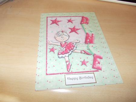 Over the Side Ballet Dance with Decoupage by Janet Barker