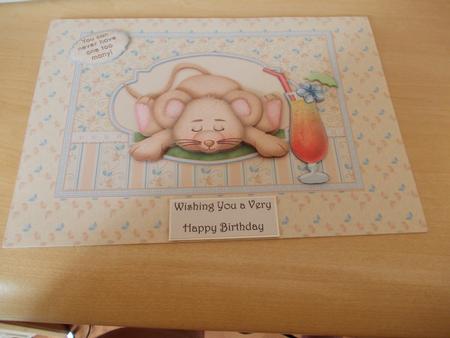You Can Never Have One Too Many Card Topper & Decoupage by Janet Barker