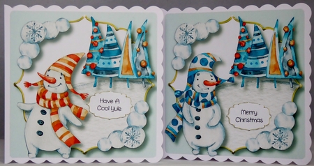 Happy Snowman Bumper Kit by Irene Woods