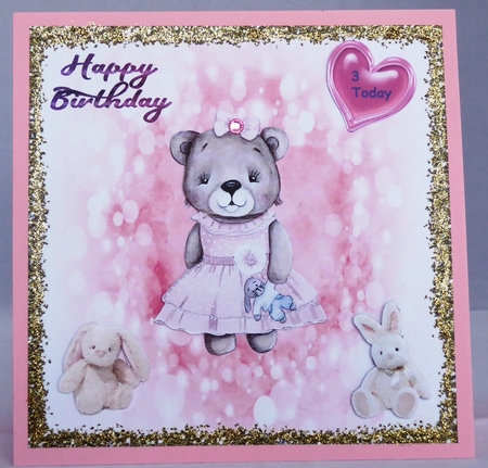 Teddy Girl Birthday 2 by Irene Woods