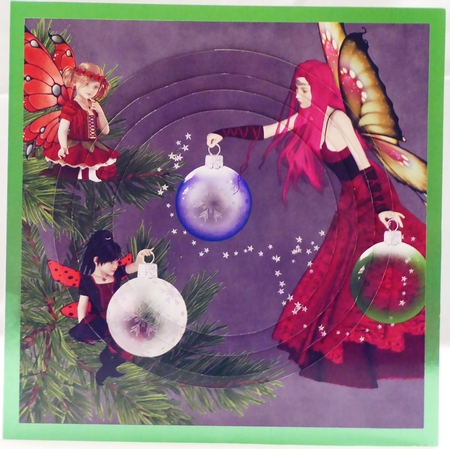Twas The Night Before Christmas - Tree Fairy 9 - 3D Pyramid/pyramid + Matching Insert & Tag  by Irene Woods