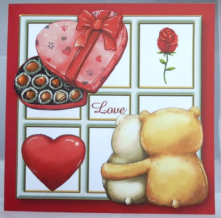 Teddy & Chocolates Valentine by Irene Woods