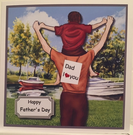 Father and Son Birthday or Fathers Day by Irene Woods