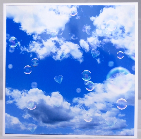 SKY WITH BUBBLES by Irene Woods