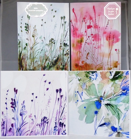 FAIRY GARDEN A5 WATERCOLOR BACKGROUNDS by Irene Woods