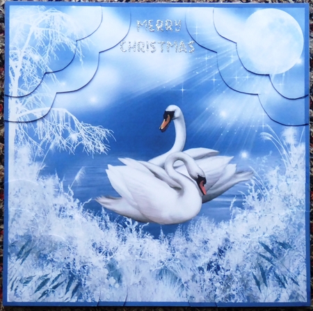 Mystical Winter Swan Lake by Moonlight by Irene Woods