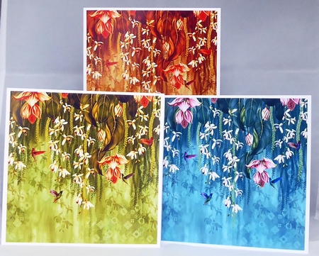 TRAILING ORCHID BACKGROUND KIT 8X8 by Irene Woods