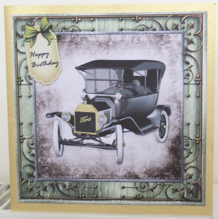 Classic Car  Male Card by Irene Woods