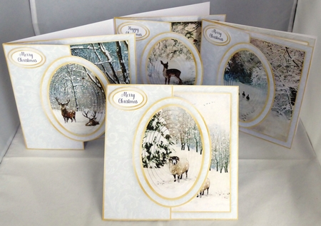 Winter Half Front Card Bumper Kit 2 by Irene Woods