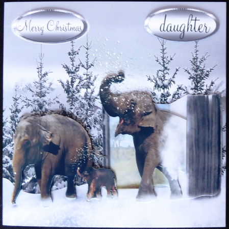 elephants 1st snow by Irene Woods