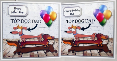 Top Dog Dad Birthday or Fathers Day by Irene Woods