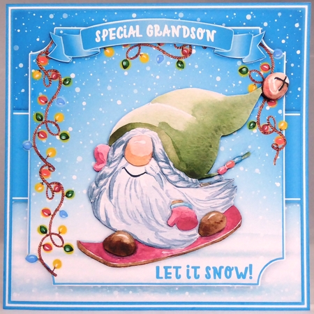 Snowboarding Gnome Mini Kit by Irene Woods