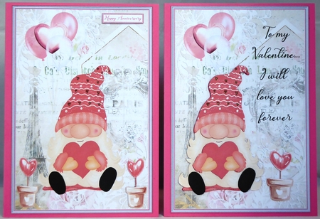 To My Valentine Decoupage Mini Kit 1 by Irene Woods