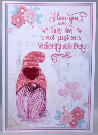 Love you Everyday Decoupage Topper by Irene Woods