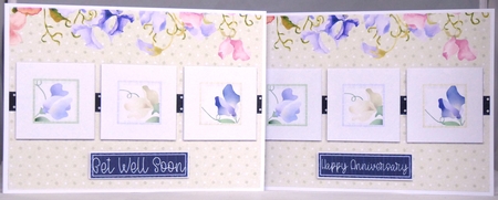 Simply Sweet Peas 5 x 7 Inch Tent Card & Insert by Irene Woods