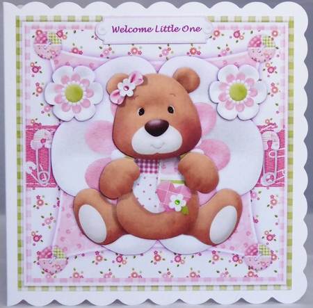 Cute Baby Girl  Bear by Irene Woods