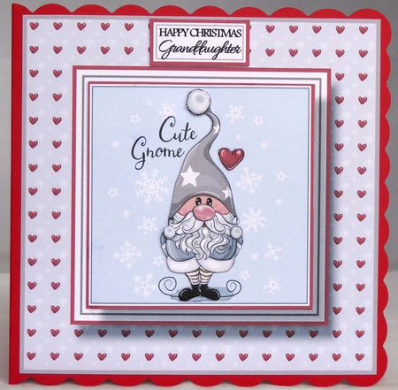 8x8 Cute Gnome 2 Decoupage Mini Kit - x4 A4 sheets  by Irene Woods