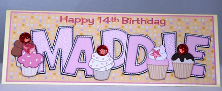 Birthday Cupcakes MADDIE 14th large dl by Irene Woods