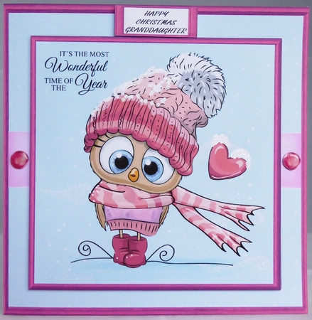 COZY OWL - CHRISTMAS by Irene Woods