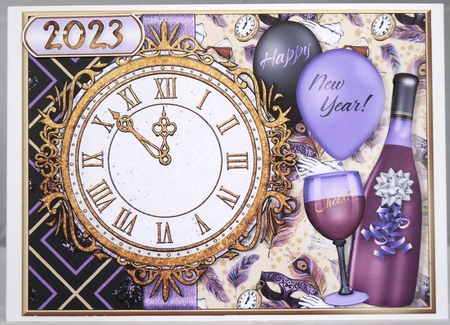 Art Deco Glam New Years CardFront-1 by Irene Woods