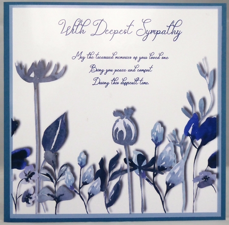 Deepest Sympathy 7x7 quick card by Irene Woods