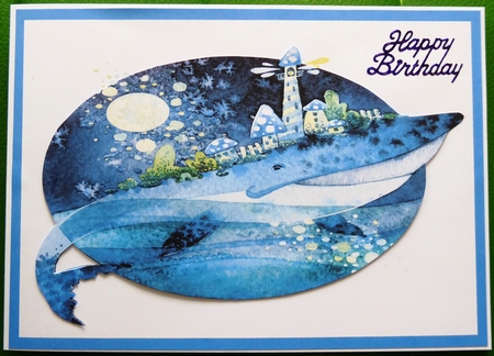 Fathers Day Lighthouse 5 x 7 Card 5 by Irene Woods