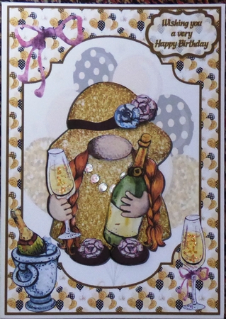 Norma Gnomes Birthday A5 by Irene Woods