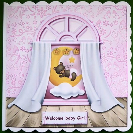 Twinkle Twinkle Baby Girl topper by Irene Woods