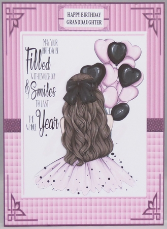 GIRL WITH BALLOON -5X7 by Irene Woods