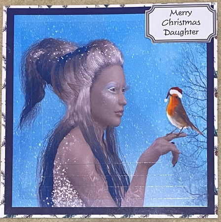 Yule Tide Magic - Rockin Robin 17 - 3D Pyramid kit + Insert & Gift Tag by Irene Woods