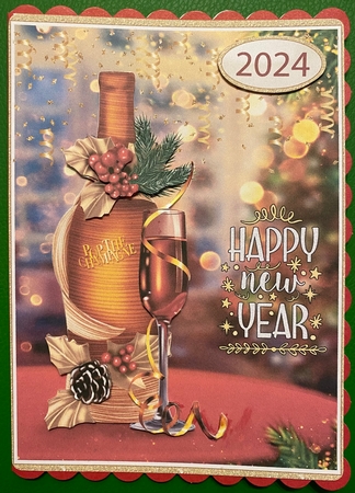 Happy New Year 6x8 Card Front Kit-2 by Irene Woods
