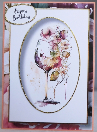 Wine Glass (no embellishments) 1 A5 by Irene Woods