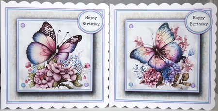 Floral Butterfly Complete Topper Kit  by Irene Woods
