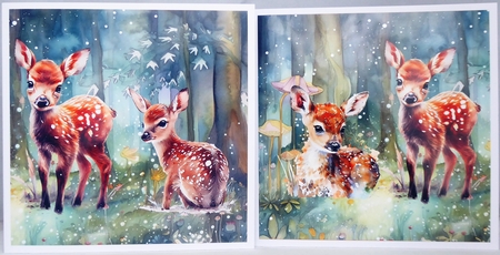Wild Life Deer Back Ground paper by Irene Woods