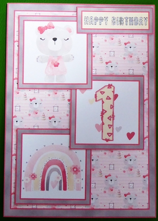 Happy 1st Birthday Baby Girl by Irene Woods