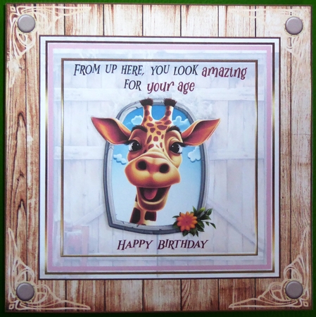 From up here 7x7ins Topper by Irene Woods