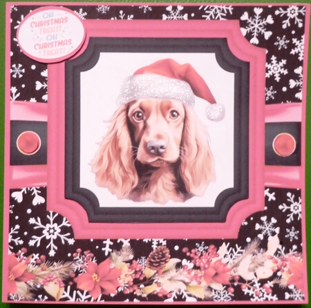Hairy Christmas card front 12 by Irene Woods