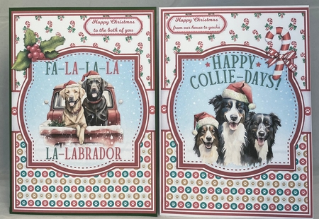 FUNNY CHRISTMAS DOGS by Irene Woods
