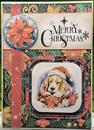 5x7 Dog Christmas Card Project Kit by Irene Woods