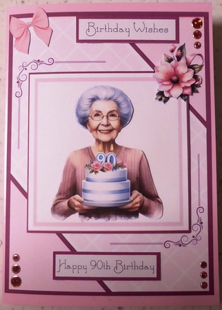 Happy 90th Birthday by Irene Woods