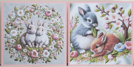 Easter Bunny Card Toppers by Irene Woods