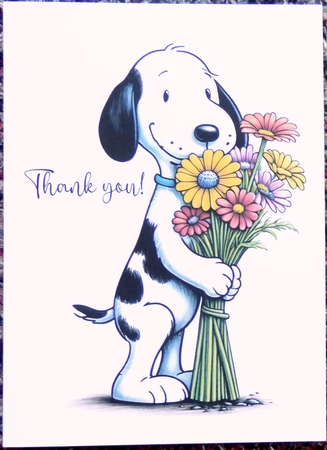 Thank You A4 by Irene Woods