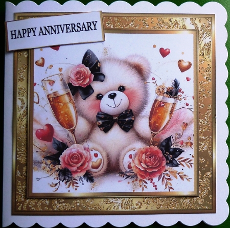 ANNIVERSARY TEDDY 2 by Irene Woods