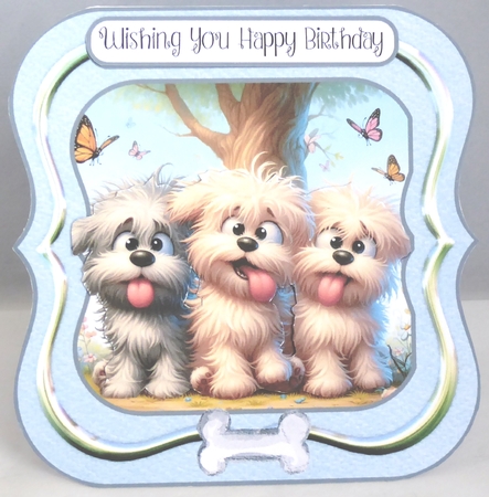 Kooky Pups Shaped Card Kit by Irene Woods