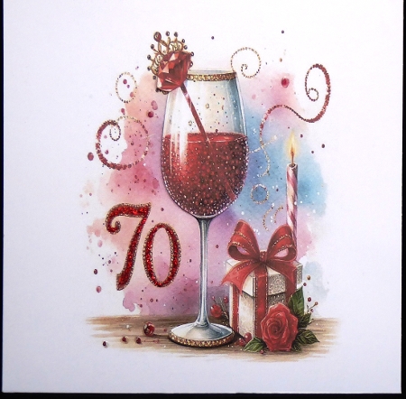 Red Fizz 70th Birthday Complete Kit by Irene Woods