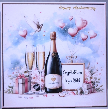 Congratulations to you Both Corner Scalloped Pyramid by Irene Woods