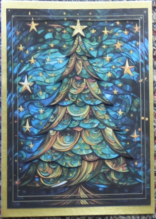Stained Glass Xmas 11 by Irene Woods