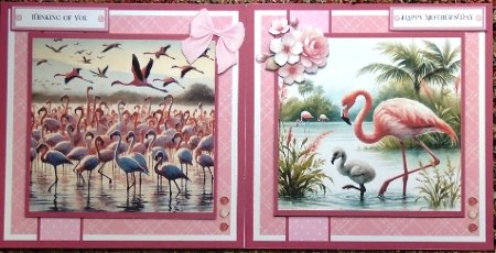 Pretty Pink Flamingos by Irene Woods