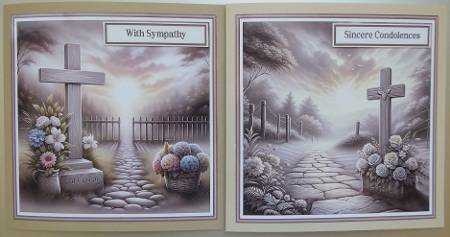 6X6 Subtle Sympathy Toppers 3 with Sentiments by Irene Woods